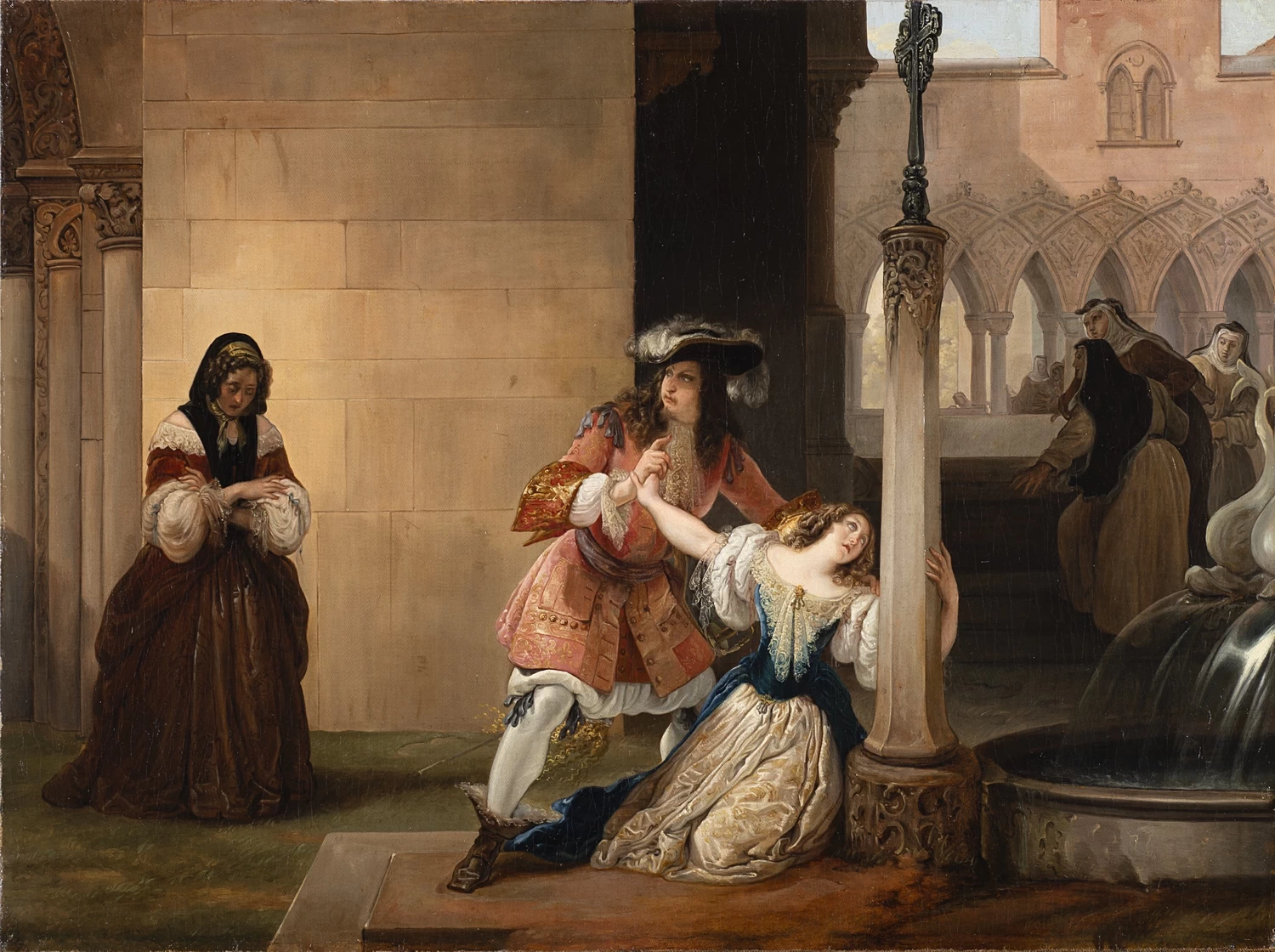 Luigi XIV e Mademoiselle de La Vallère 1838